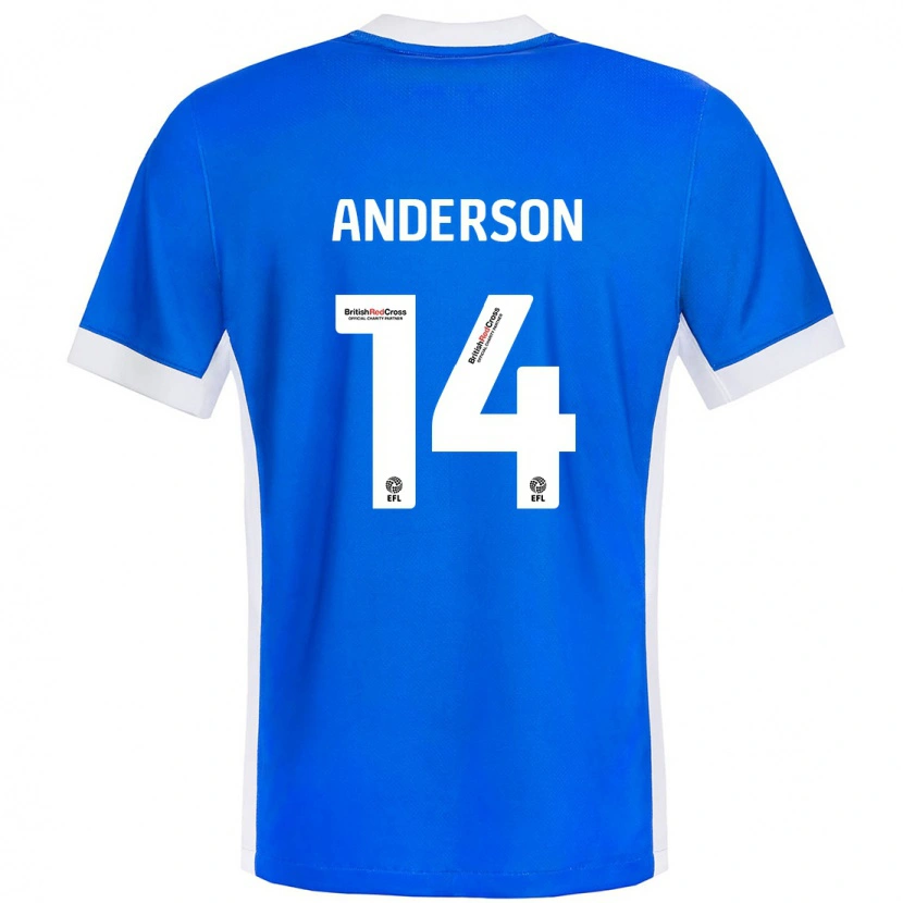 Danxen Kid Keshi Anderson #14 Blue White Home Jersey 2024/25 T-Shirt