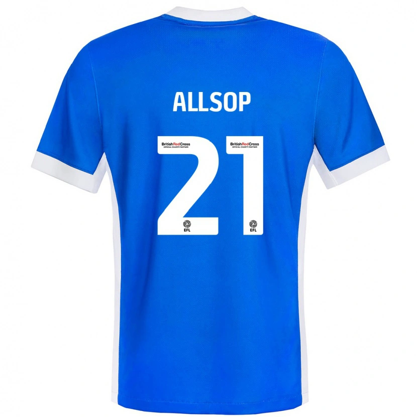 Danxen Kid Ryan Allsop #21 Blue White Home Jersey 2024/25 T-Shirt