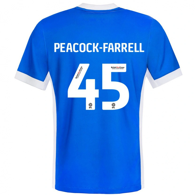 Danxen Kid Bailey Peacock-Farrell #45 Blue White Home Jersey 2024/25 T-Shirt