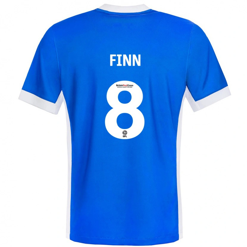 Danxen Kid Jamie Finn #8 Blue White Home Jersey 2024/25 T-Shirt