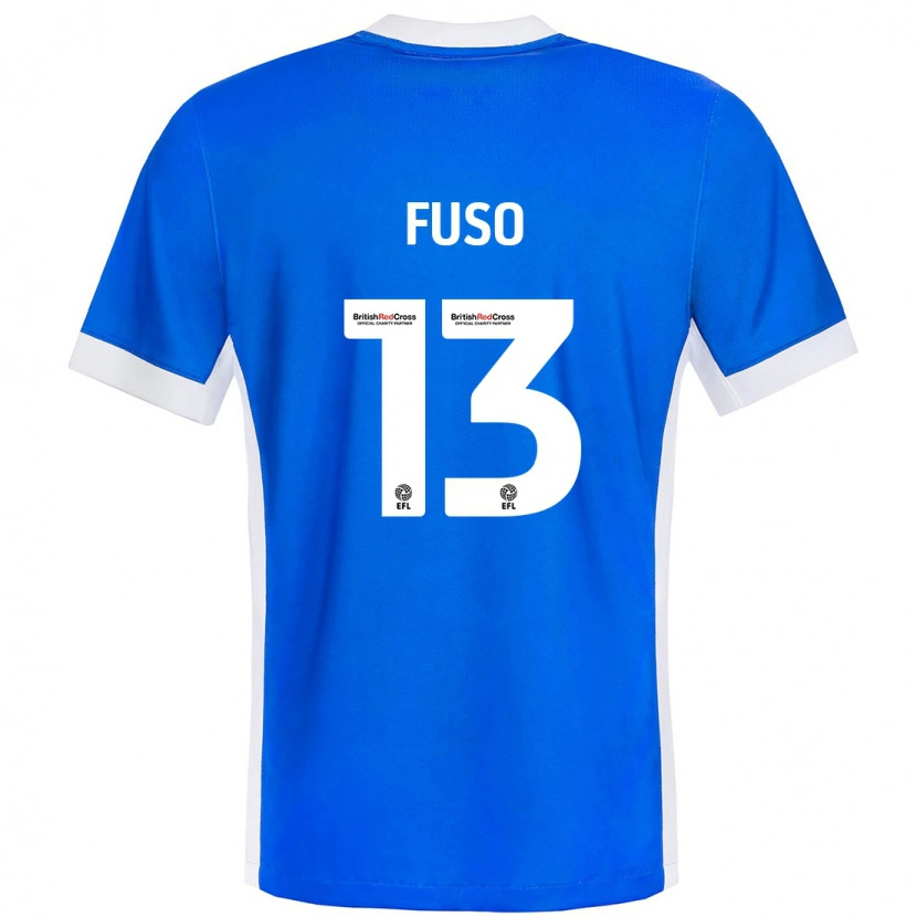 Danxen Kid Ivana Fuso #13 Blue White Home Jersey 2024/25 T-Shirt