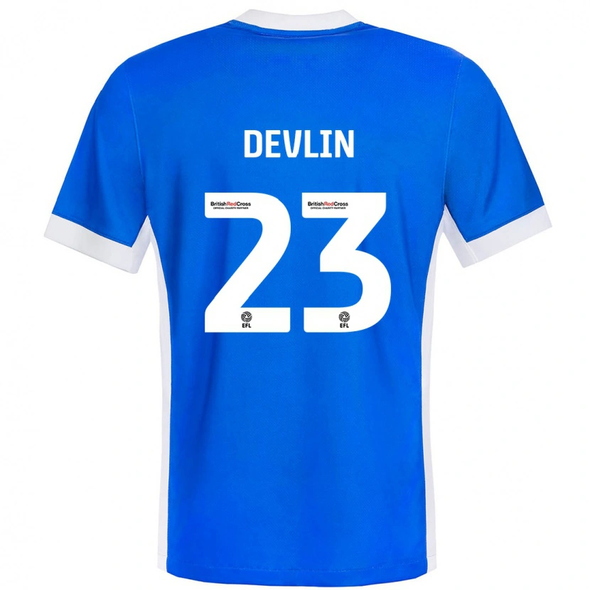 Danxen Kid Charlie Devlin #23 Blue White Home Jersey 2024/25 T-Shirt