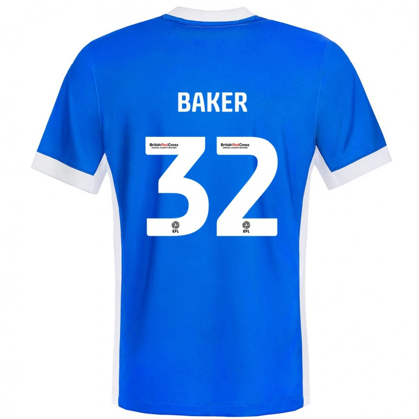 Danxen Kid Ava Baker #32 Blue White Home Jersey 2024/25 T-Shirt