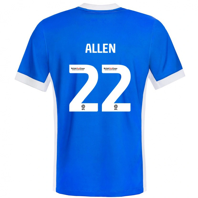 Danxen Kid Remi Allen #22 Blue White Home Jersey 2024/25 T-Shirt