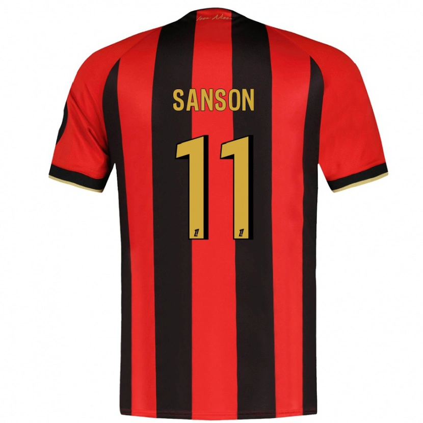 Danxen Kid Morgan Sanson #11 Red Black Home Jersey 2024/25 T-Shirt