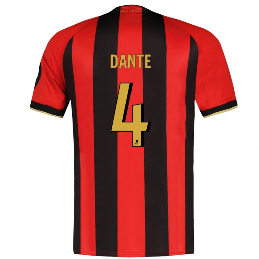 Danxen Kid Dante #4 Red Black Home Jersey 2024/25 T-Shirt