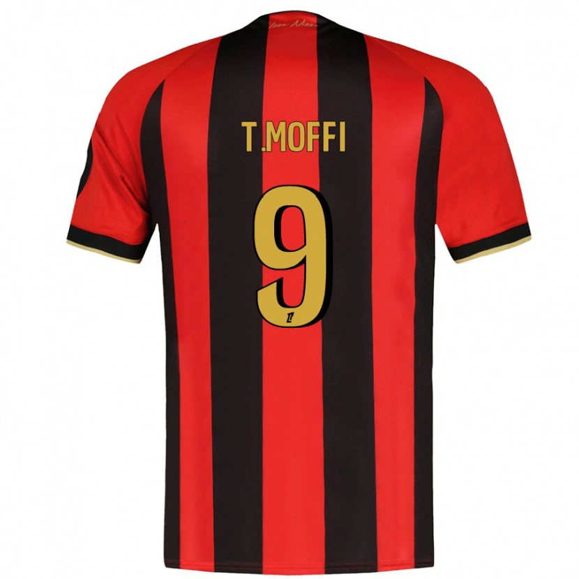 Danxen Kid Terem Moffi #9 Red Black Home Jersey 2024/25 T-Shirt