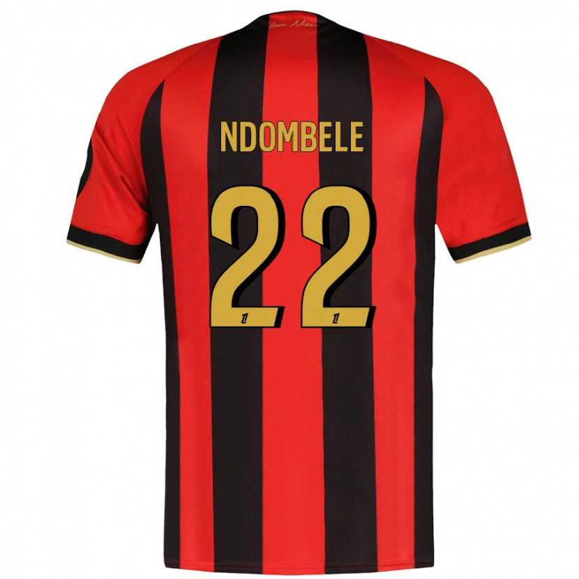 Danxen Kid Tanguy Ndombélé #22 Red Black Home Jersey 2024/25 T-Shirt