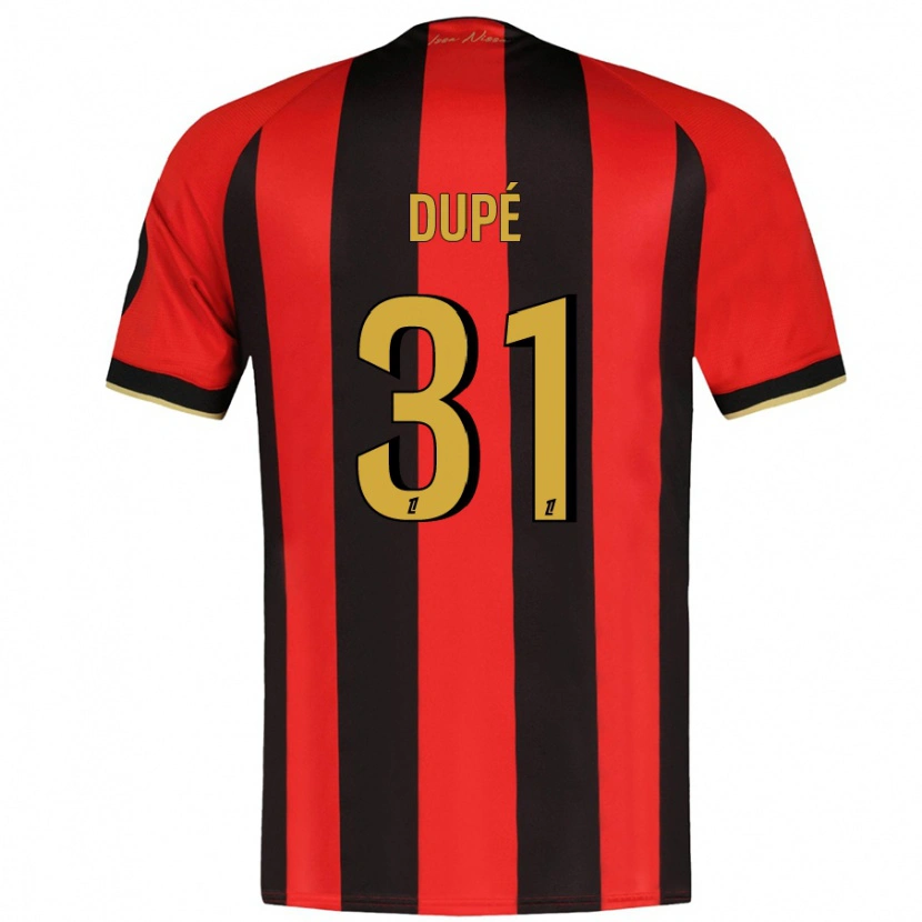 Danxen Kid Maxime Dupé #31 Red Black Home Jersey 2024/25 T-Shirt