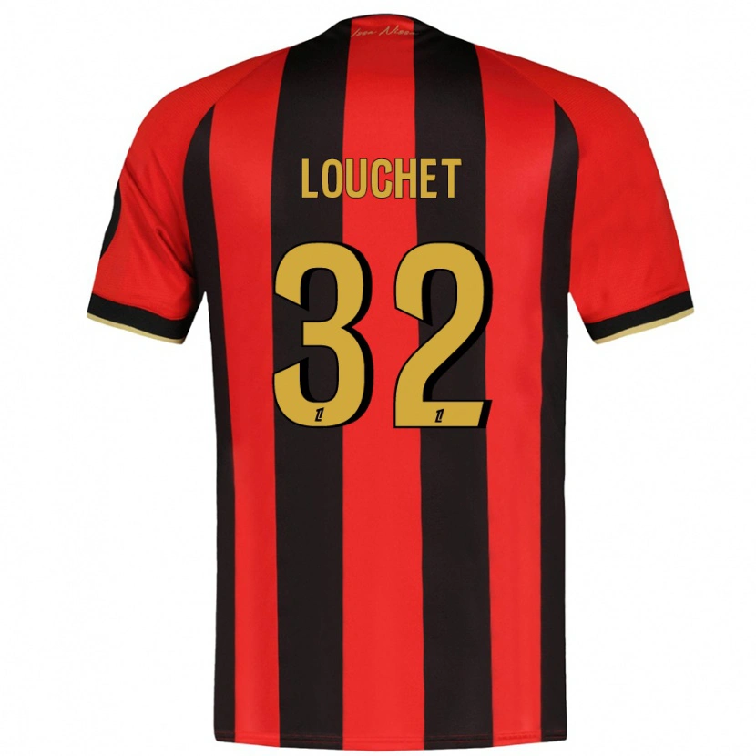 Danxen Kid Tom Louchet #32 Red Black Home Jersey 2024/25 T-Shirt