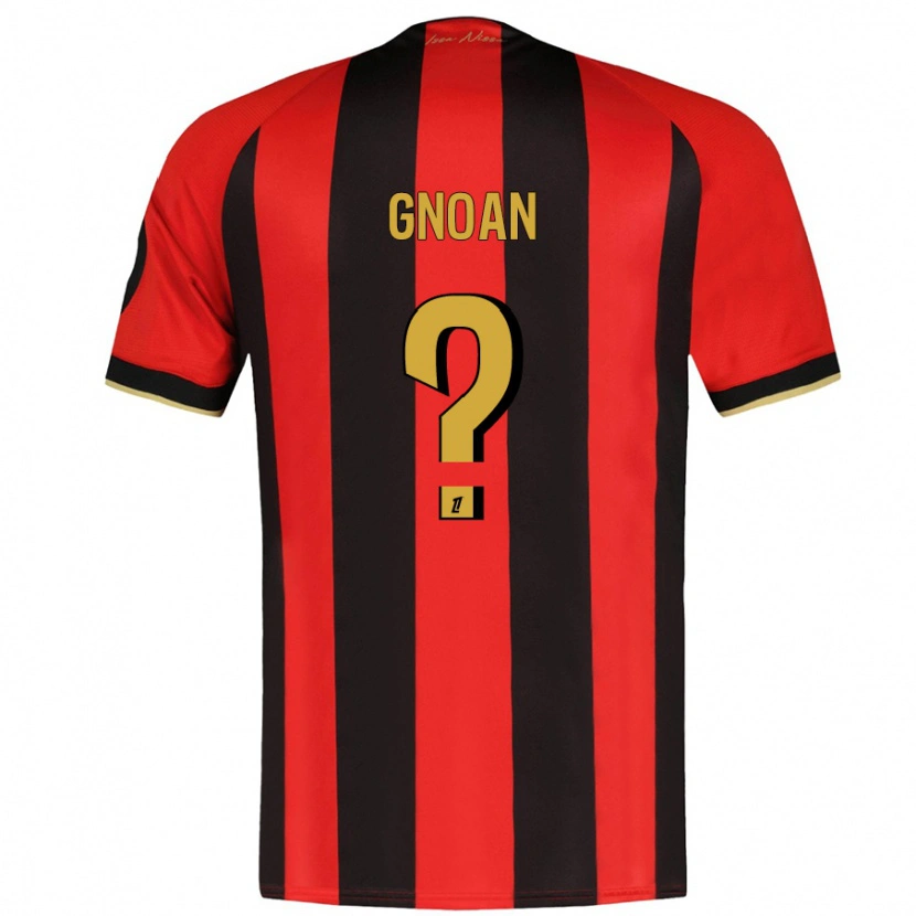 Danxen Kid Ebroni Gnoan #0 Red Black Home Jersey 2024/25 T-Shirt