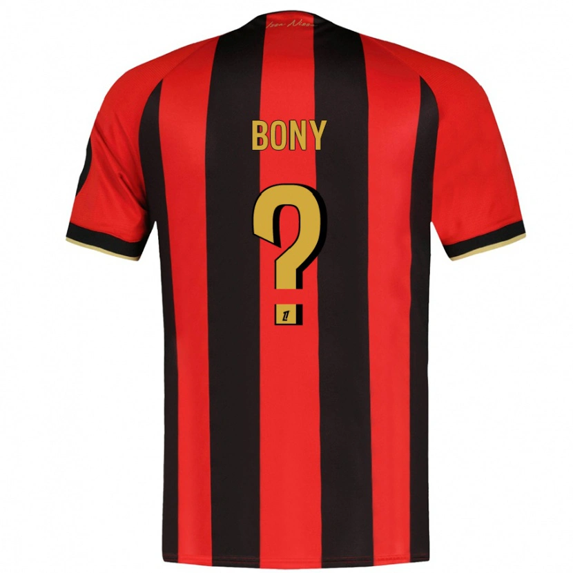 Danxen Kid Geoffroy Bony #0 Red Black Home Jersey 2024/25 T-Shirt