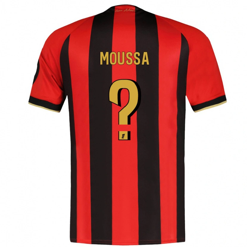 Danxen Kid Mounir Moussa #0 Red Black Home Jersey 2024/25 T-Shirt