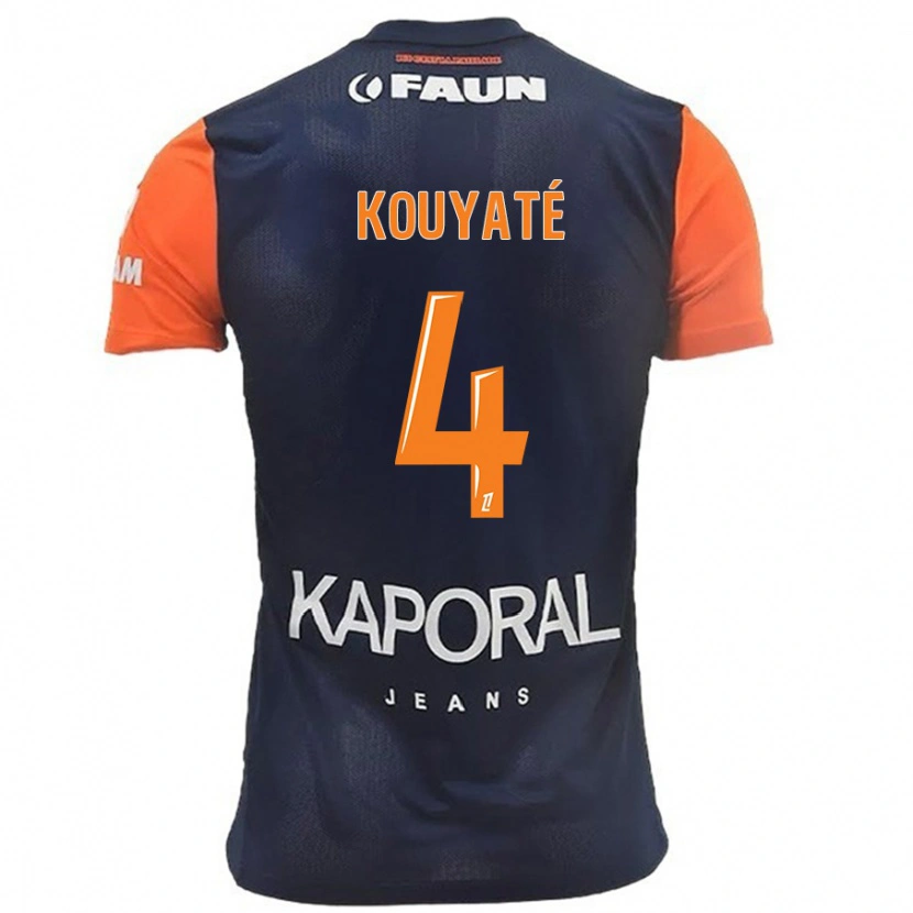 Danxen Kid Kiki Kouyaté #4 Navy Blue Orange Home Jersey 2024/25 T-Shirt