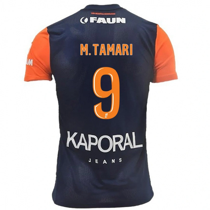 Danxen Kid Mousa Tamari #9 Navy Blue Orange Home Jersey 2024/25 T-Shirt