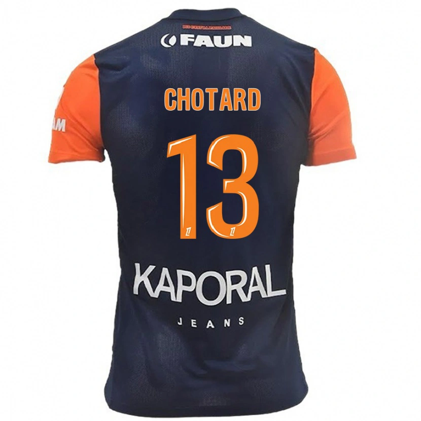 Danxen Kid Joris Chotard #13 Navy Blue Orange Home Jersey 2024/25 T-Shirt