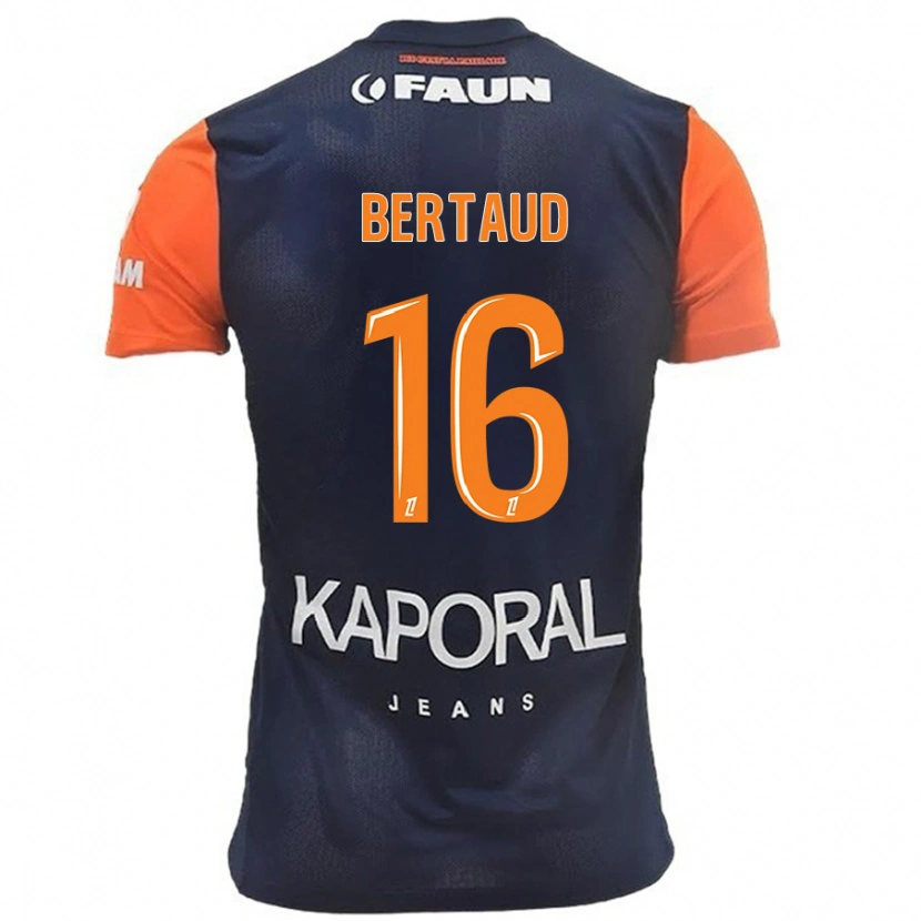 Danxen Kid Dimitry Bertaud #16 Navy Blue Orange Home Jersey 2024/25 T-Shirt