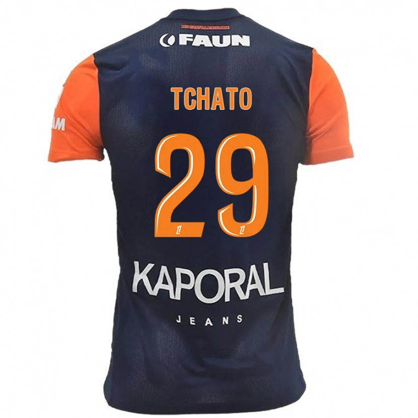 Danxen Kid Enzo Tchato #29 Navy Blue Orange Home Jersey 2024/25 T-Shirt