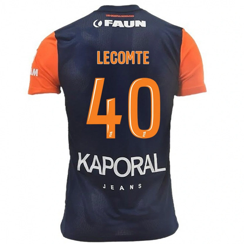 Danxen Kid Benjamin Lecomte #40 Navy Blue Orange Home Jersey 2024/25 T-Shirt