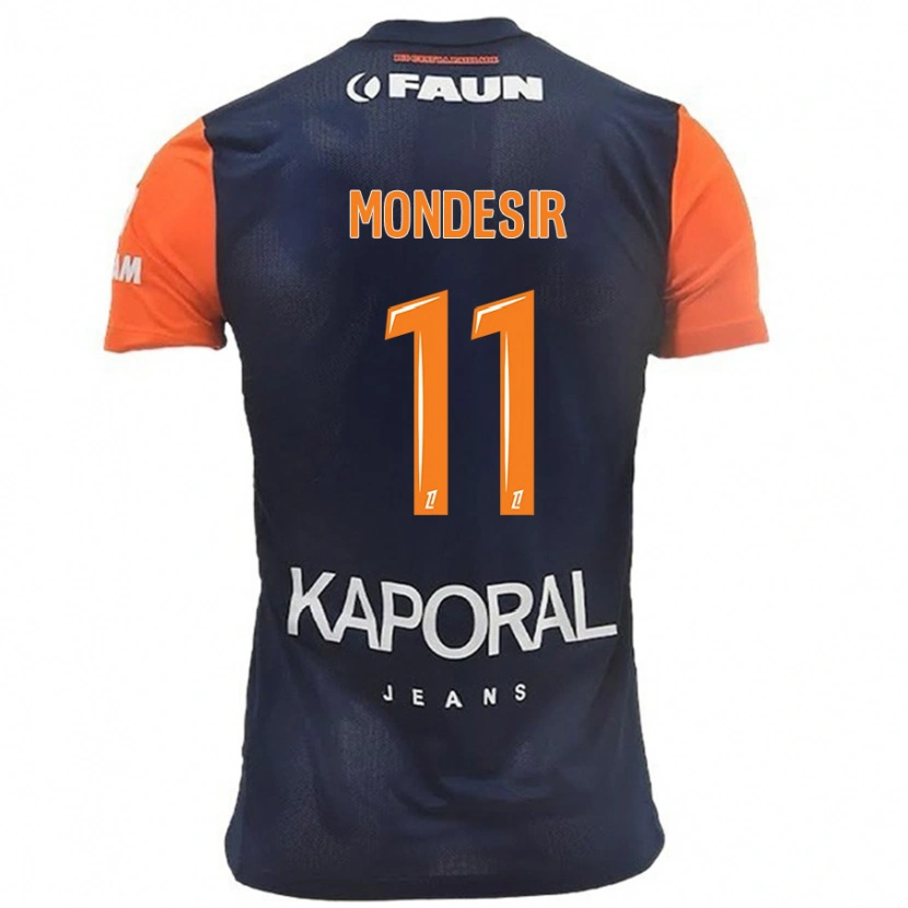 Danxen Kid Nérilia Mondésir #11 Navy Blue Orange Home Jersey 2024/25 T-Shirt