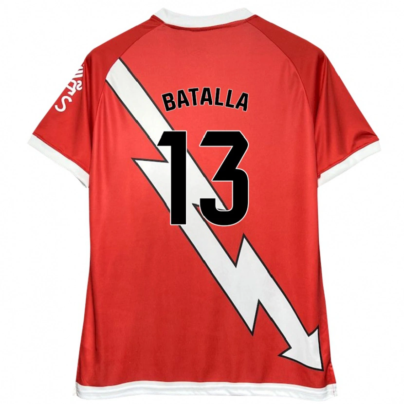 Danxen Kid Augusto Batalla #13 White Red Home Jersey 2024/25 T-Shirt