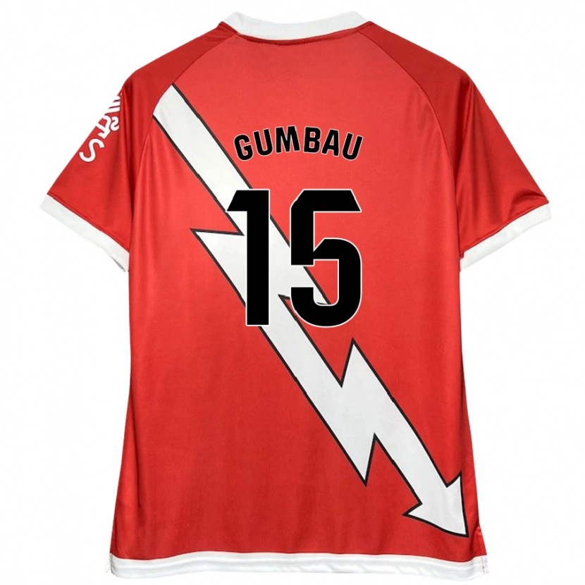 Danxen Kid Gerard Gumbau #15 White Red Home Jersey 2024/25 T-Shirt