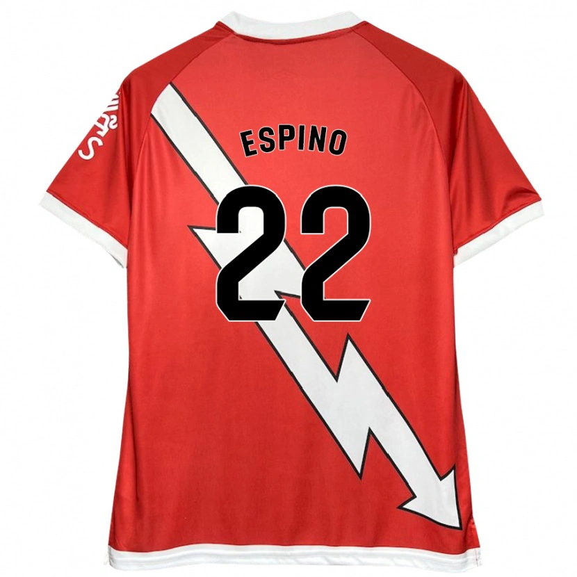 Danxen Kid Alfonso Espino #22 White Red Home Jersey 2024/25 T-Shirt