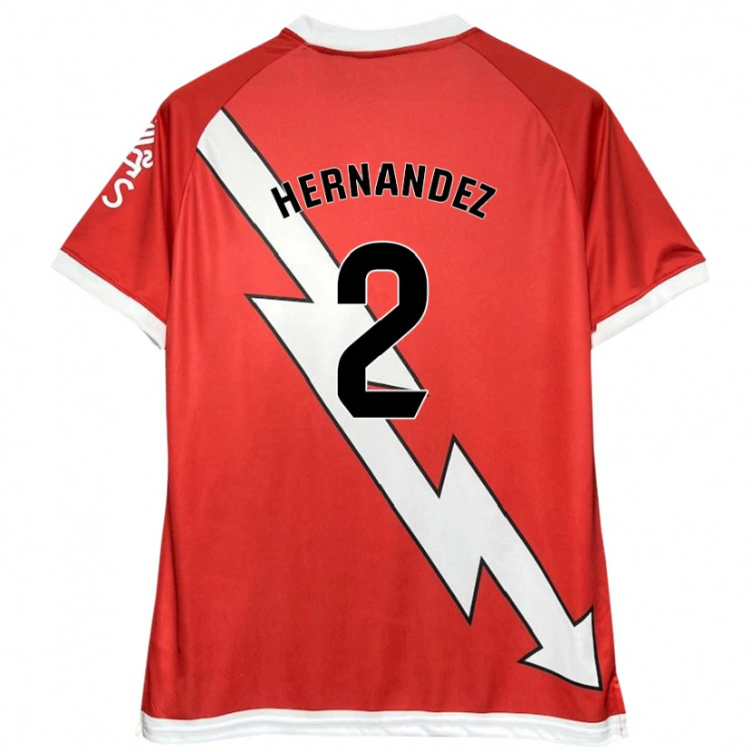 Danxen Kid Marco Hernández #2 White Red Home Jersey 2024/25 T-Shirt