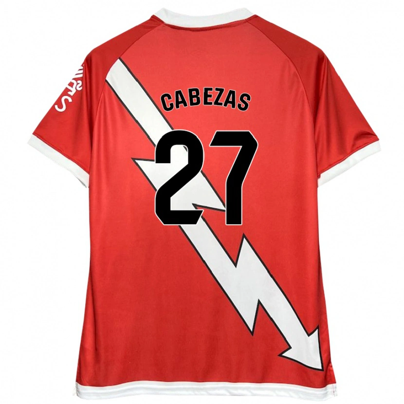 Danxen Kid Claudia Cabezas #27 White Red Home Jersey 2024/25 T-Shirt