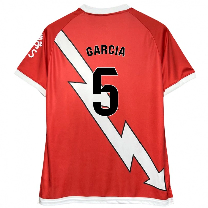 Danxen Kid Miguel García #5 White Red Home Jersey 2024/25 T-Shirt