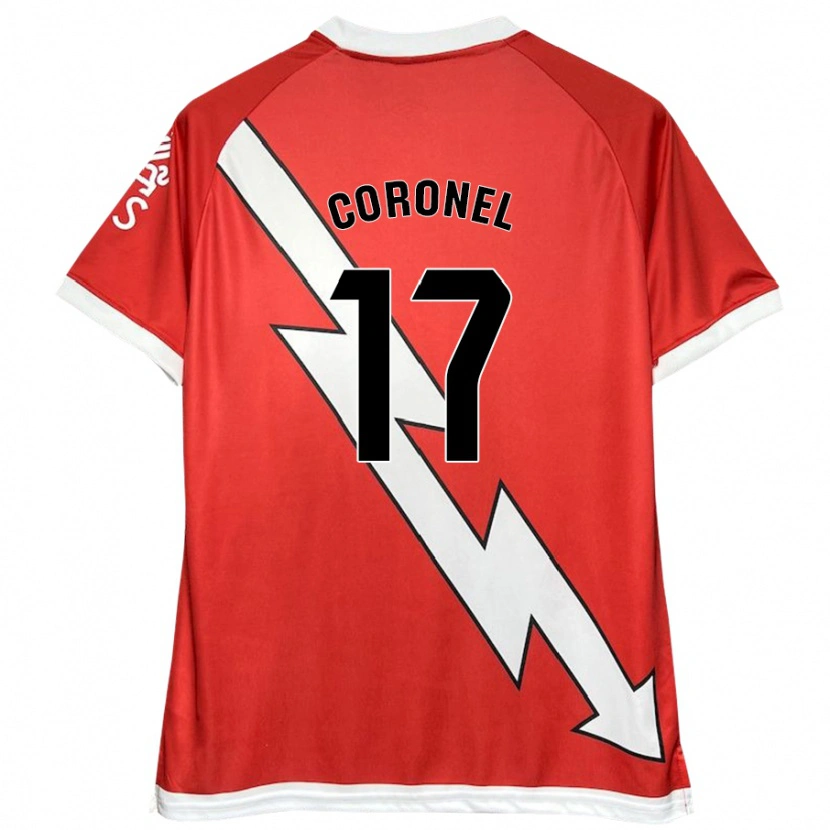 Danxen Kid Mariela Del Carmen Coronel #17 White Red Home Jersey 2024/25 T-Shirt