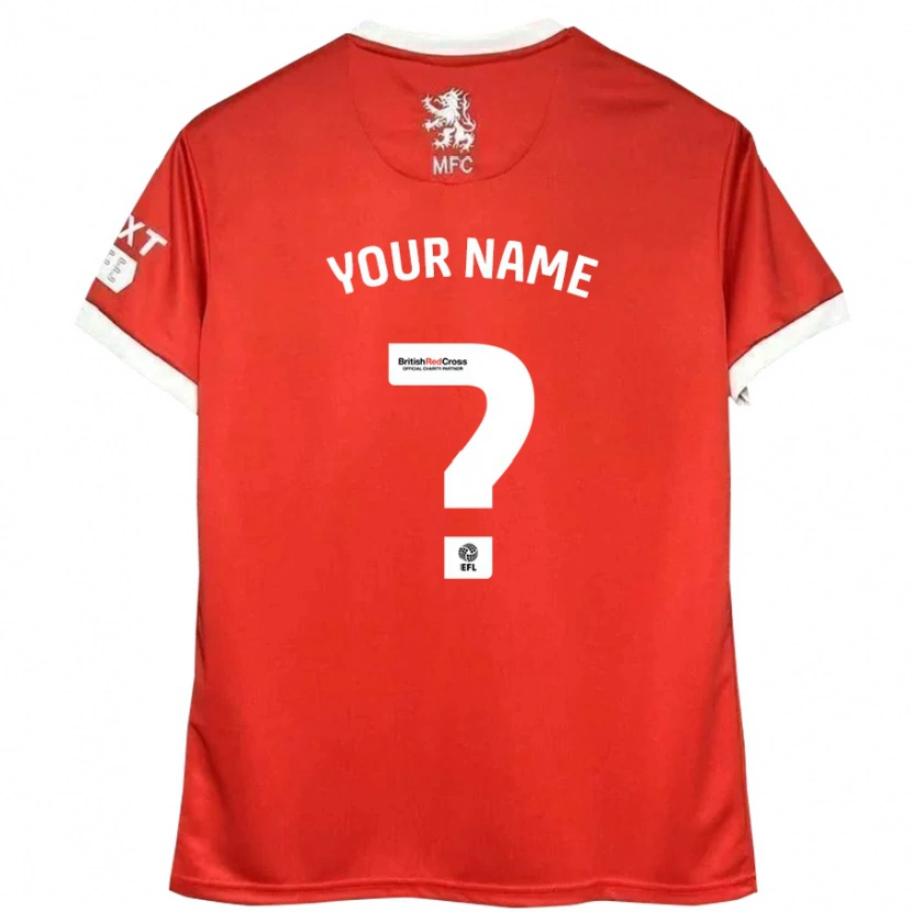 Danxen Kid Your Name #0 Red White Home Jersey 2024/25 T-Shirt