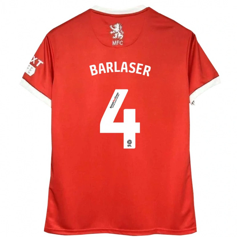 Danxen Kid Dan Barlaser #4 Red White Home Jersey 2024/25 T-Shirt