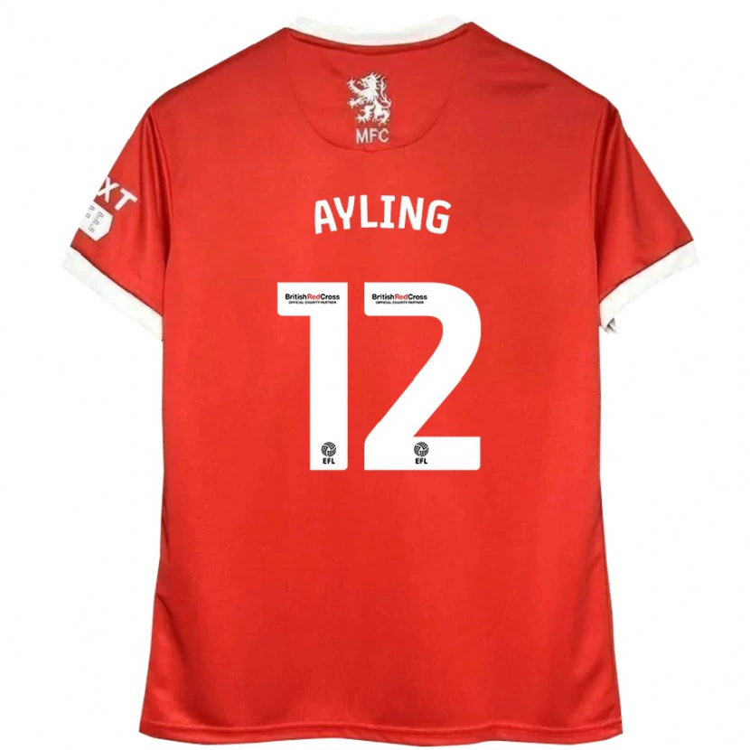 Danxen Kid Luke Ayling #12 Red White Home Jersey 2024/25 T-Shirt