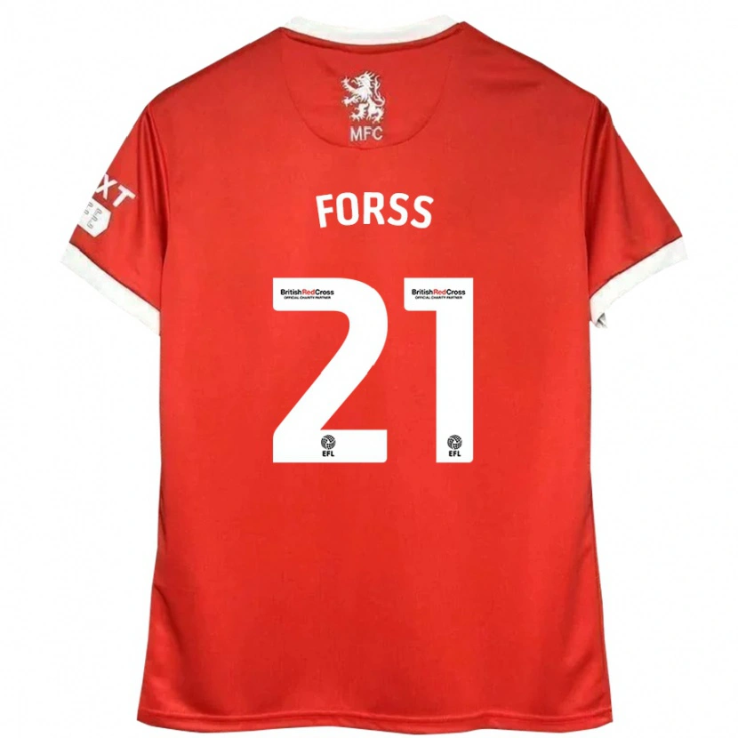 Danxen Kid Marcus Forss #21 Red White Home Jersey 2024/25 T-Shirt