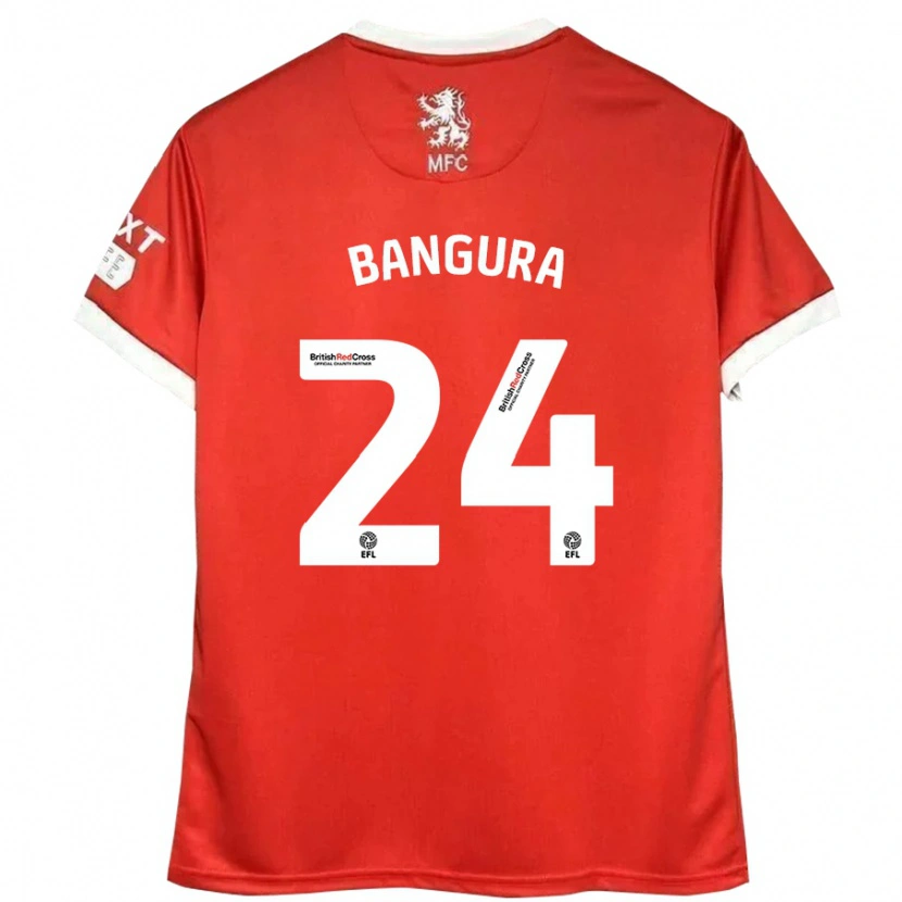 Danxen Kid Alex Bangura #24 Red White Home Jersey 2024/25 T-Shirt