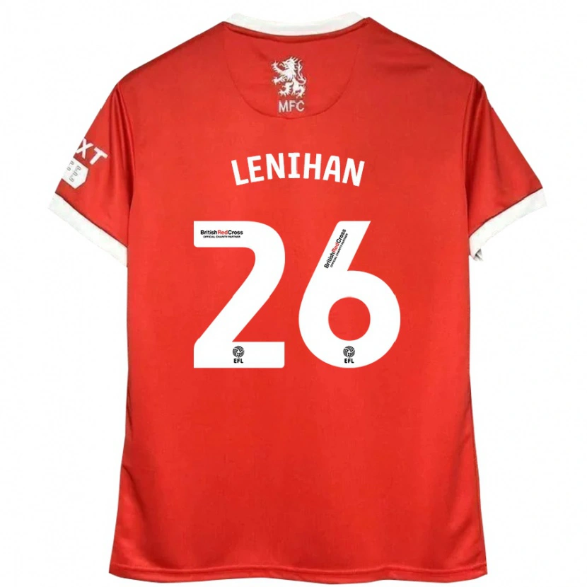 Danxen Kid Darragh Lenihan #26 Red White Home Jersey 2024/25 T-Shirt