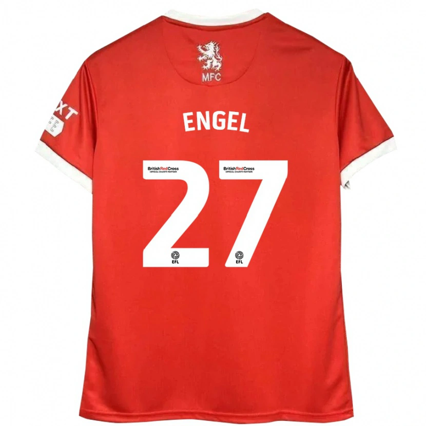 Danxen Kid Lukas Engel #27 Red White Home Jersey 2024/25 T-Shirt