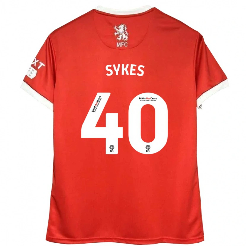 Danxen Kid Cain Sykes #40 Red White Home Jersey 2024/25 T-Shirt