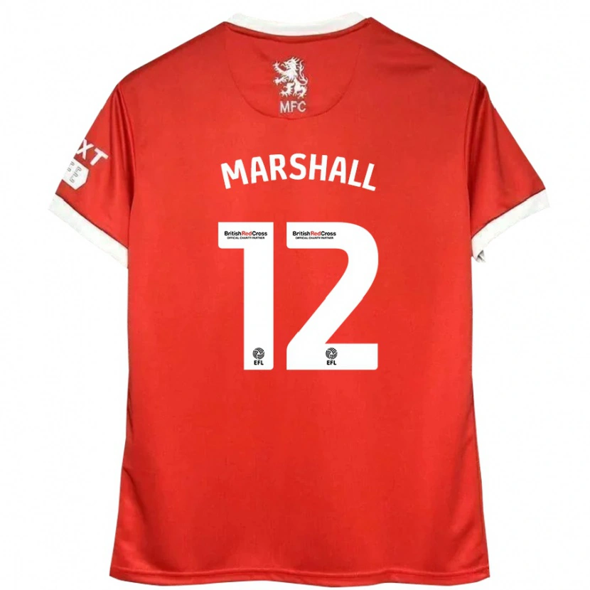 Danxen Kid Eve Marshall #12 Red White Home Jersey 2024/25 T-Shirt