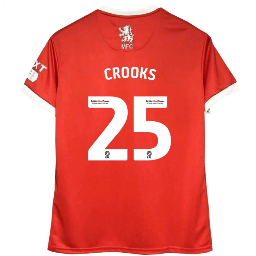 Danxen Kid Matt Crooks #25 Red White Home Jersey 2024/25 T-Shirt