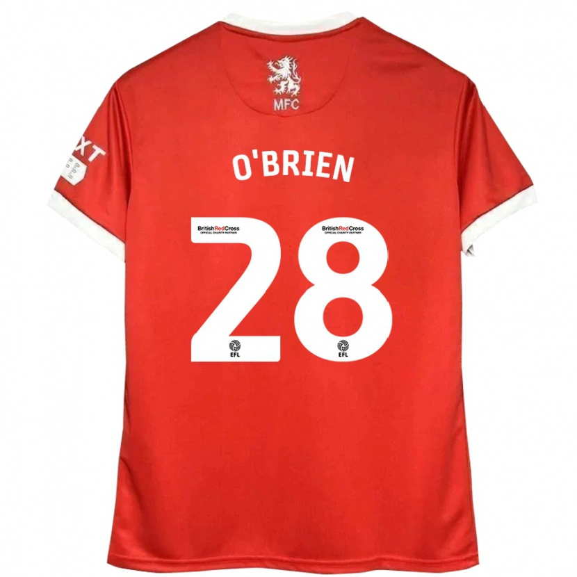 Danxen Kid Lewis O'brien #28 Red White Home Jersey 2024/25 T-Shirt