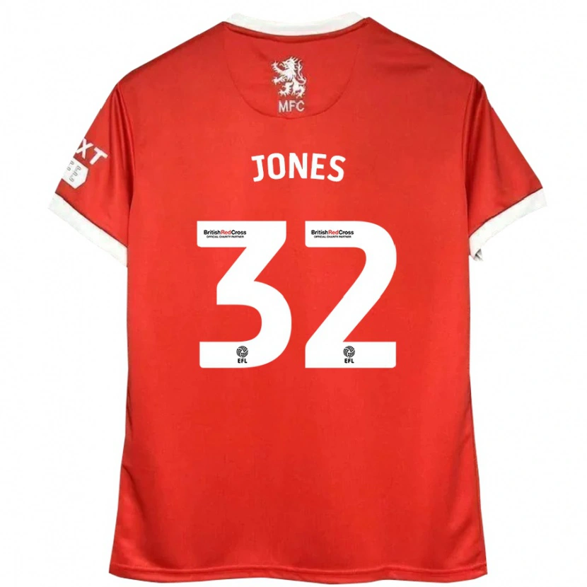 Danxen Kid Jamie Jones #32 Red White Home Jersey 2024/25 T-Shirt