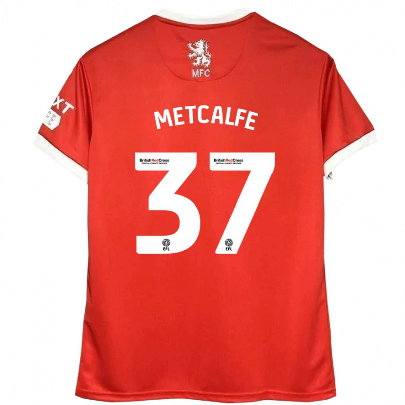 Danxen Kid Max Metcalfe #37 Red White Home Jersey 2024/25 T-Shirt