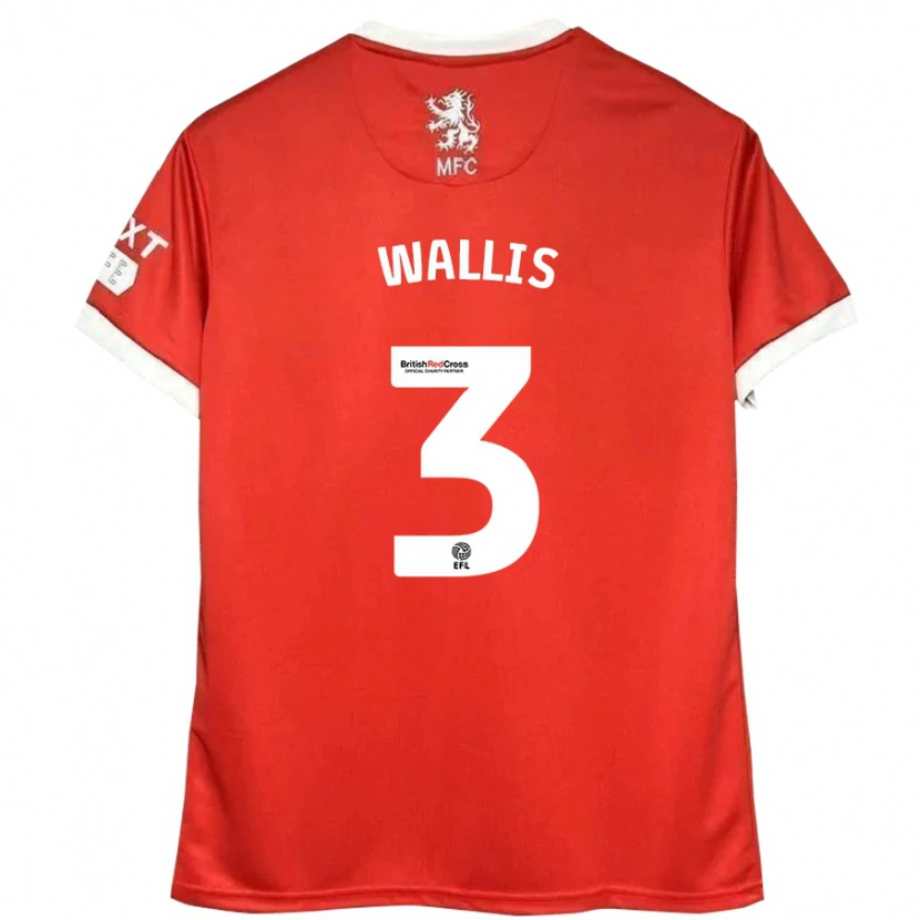 Danxen Kid Emma Wallis #3 Red White Home Jersey 2024/25 T-Shirt