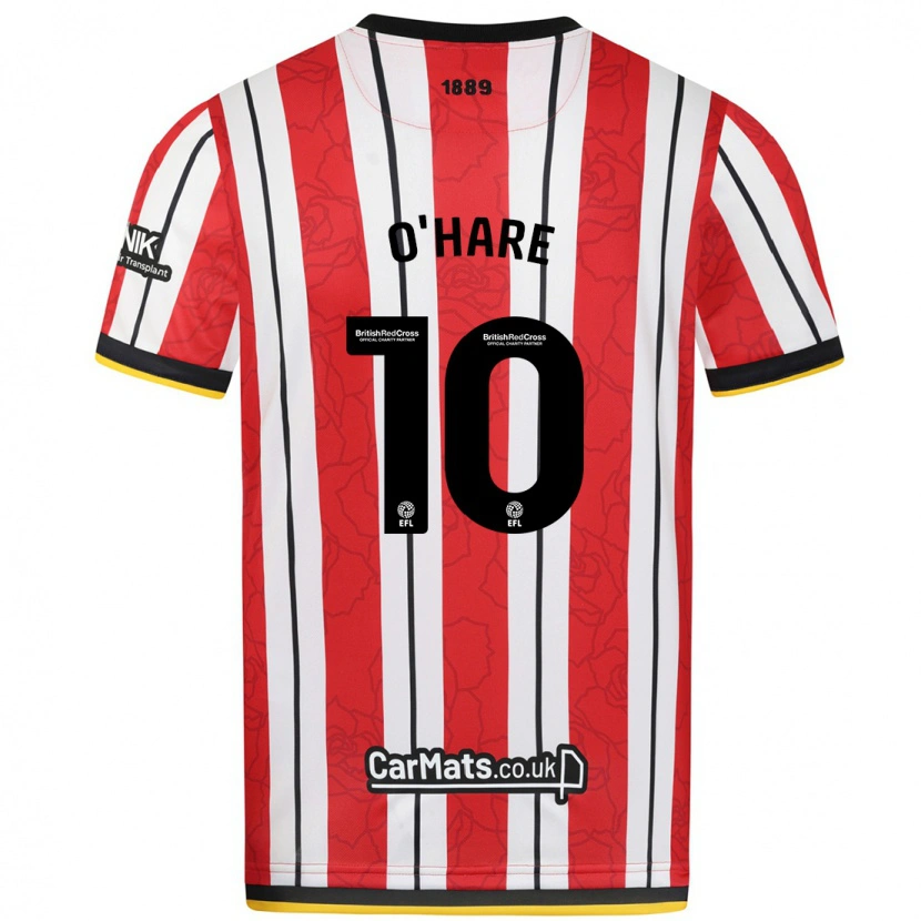 Danxen Kid Callum O'hare #10 Red White Stripes Home Jersey 2024/25 T-Shirt