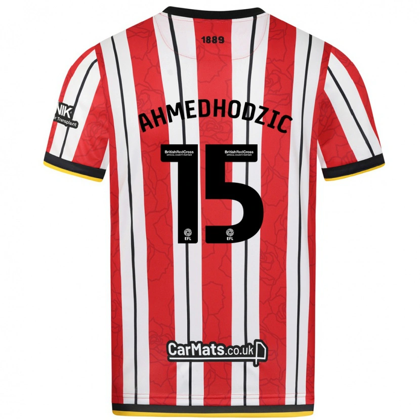 Danxen Kid Anel Ahmedhodzic #15 Red White Stripes Home Jersey 2024/25 T-Shirt