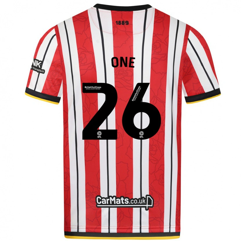 Danxen Kid Ryan Oné #26 Red White Stripes Home Jersey 2024/25 T-Shirt