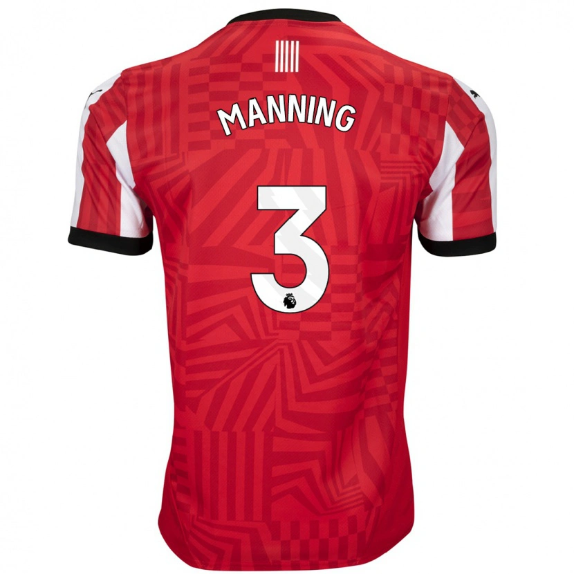 Danxen Kid Ryan Manning #3 Red White Home Jersey 2024/25 T-Shirt