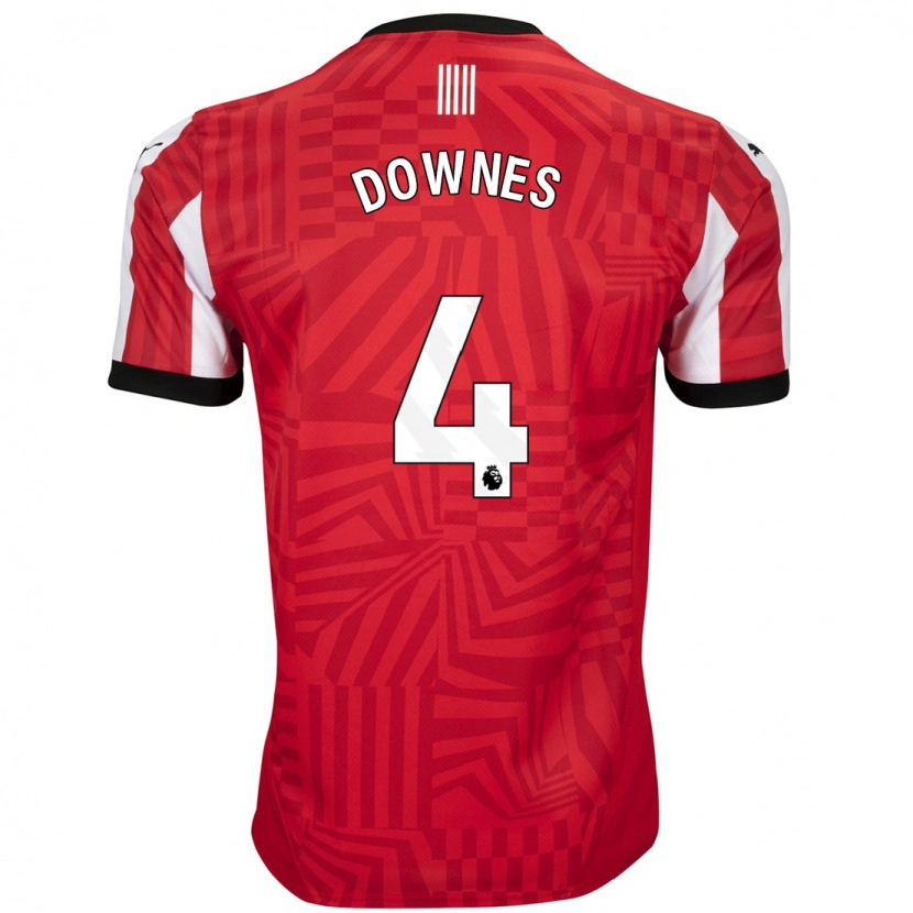 Danxen Kid Flynn Downes #4 Red White Home Jersey 2024/25 T-Shirt